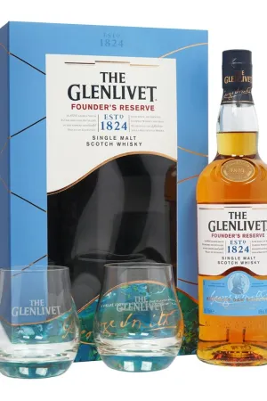 Glenlivet Founder's Reserve 700ml + 2 căni